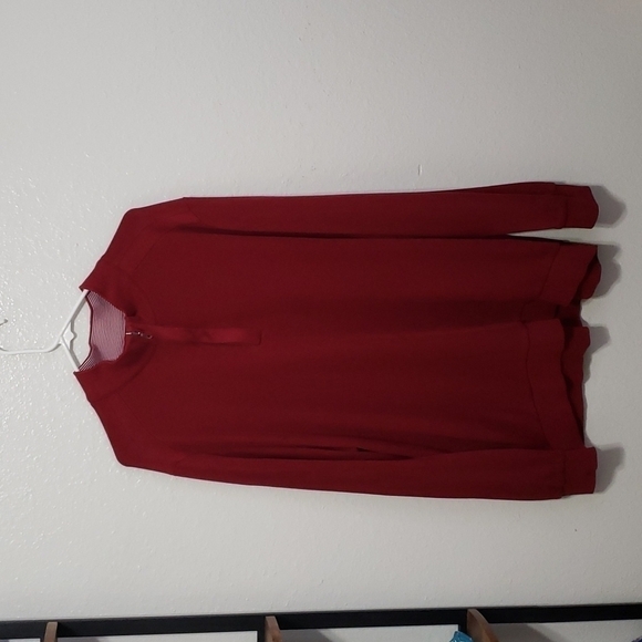 GREG NORMAN COTTON DARK RED QUARTER ZIP SIZE XL - Picture 2 of 12